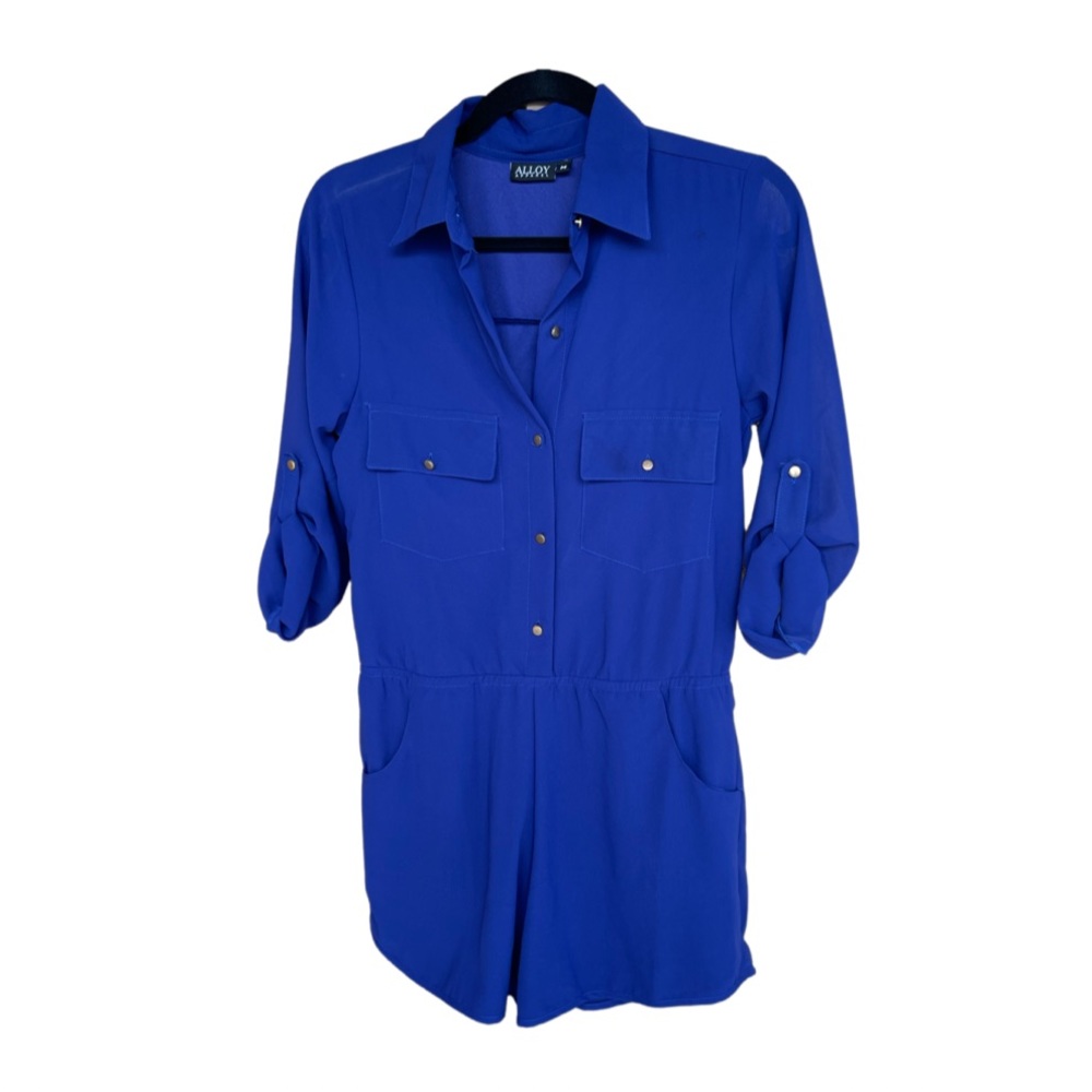 Cobalt Blue Romper Shorts